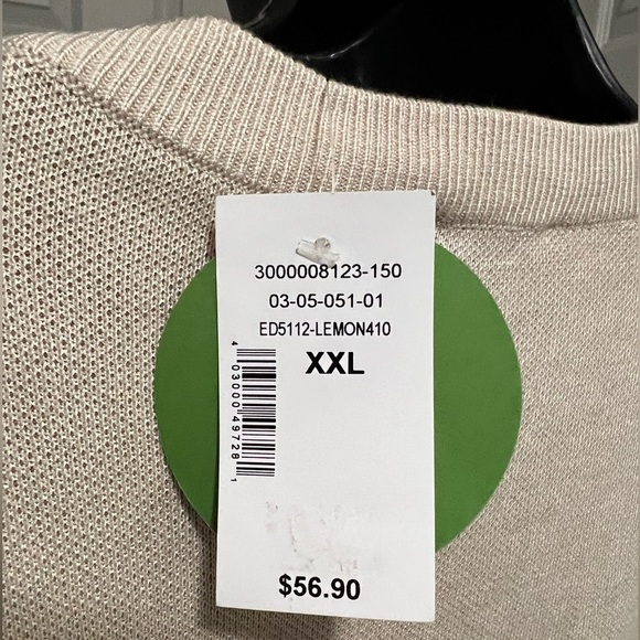 NWT Ricki’s Ladies XXL Lemon Print Crewneck Sweater - Picture 9 of 16